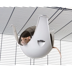 SAVIC SPUTNIK XL DOMEK DLA SZCZURA GRYZONI  czarno-szary szaro-czarny